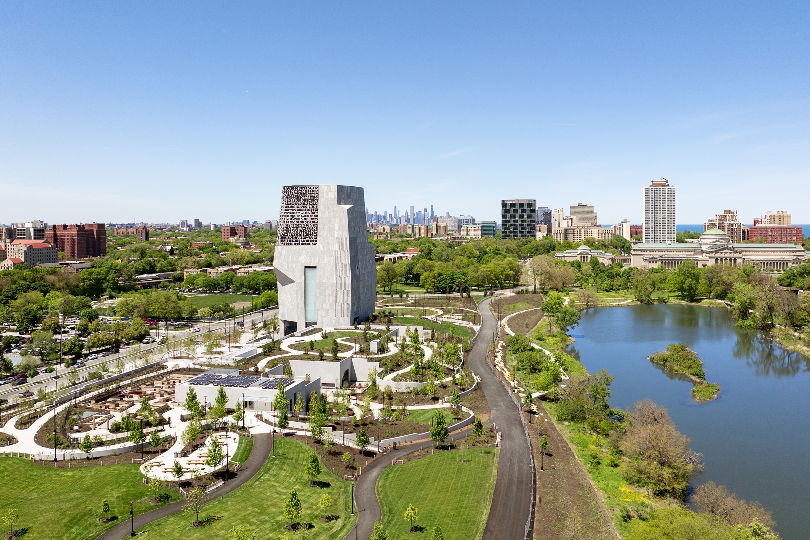 The Obama Presidential Center campus on Chicago's South Side, opened 19 June 2026